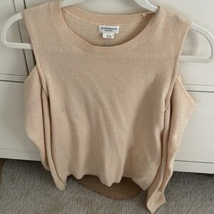CLUB MONACO/ cashmere cold-shoulder sweater XS